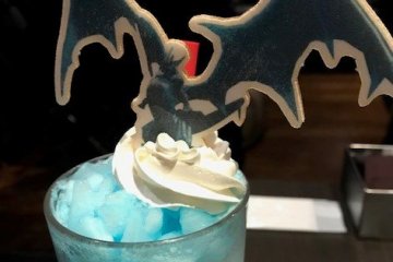 The summoner's drink, complete with Bahamut