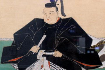 A portrait of Date Masamune in the traditional outfit of the 17th century