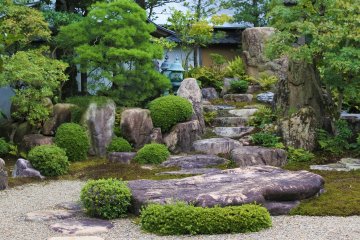 The scenery of the Japanese garden