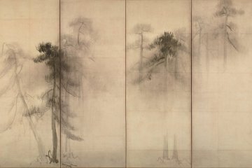 Pine tree screen, Tokyo National Museum