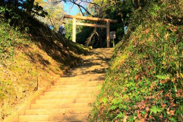 The steps toward Katori Gokoku Shrine