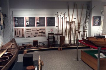Tools used in traditional nori production, Omori Nori Museum