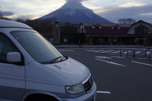 Morning Coffee, Michi no Eki with Mt. Fuji view
