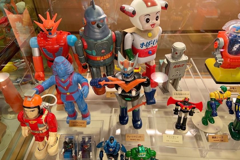 Some of the toys on display at the Warabekan
