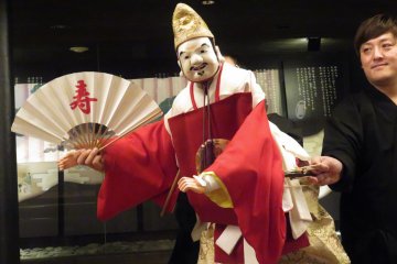 The sense of beauty in Japanese dance, even down to the fans, influence everything from the the Imayo dance to these Bunraku puppets, the former with its roots in the Heian Period
