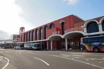 The airport's exterior