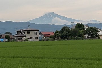 Mt. Chokai seen fron Yokote, Akita