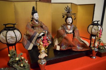 Hina dolls on display