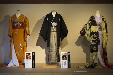 An exhibition of Kimonos from the NHK's 52nd Taiga drama, Yae no Sakura (八重の桜)