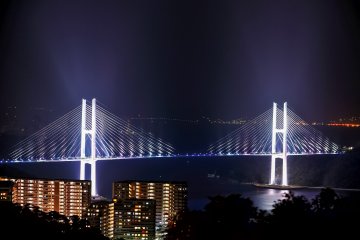 Мост Мэгами соединяет Западный и Южный Нагасаки