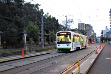 One of the many parks along the tramline to Sakai