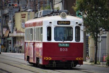 Car 503 of the Hankai Tramway, made in 1957