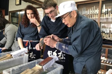 Sakai is the epicentre of knife making. From its beginnings as a Silk Road Port, to importation of guns from Portugal, and then a swords into plowshares moment with its transformation into bicycle making, Sakai continues to be a quiet innovator