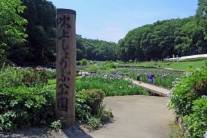 The entrance to the iris park