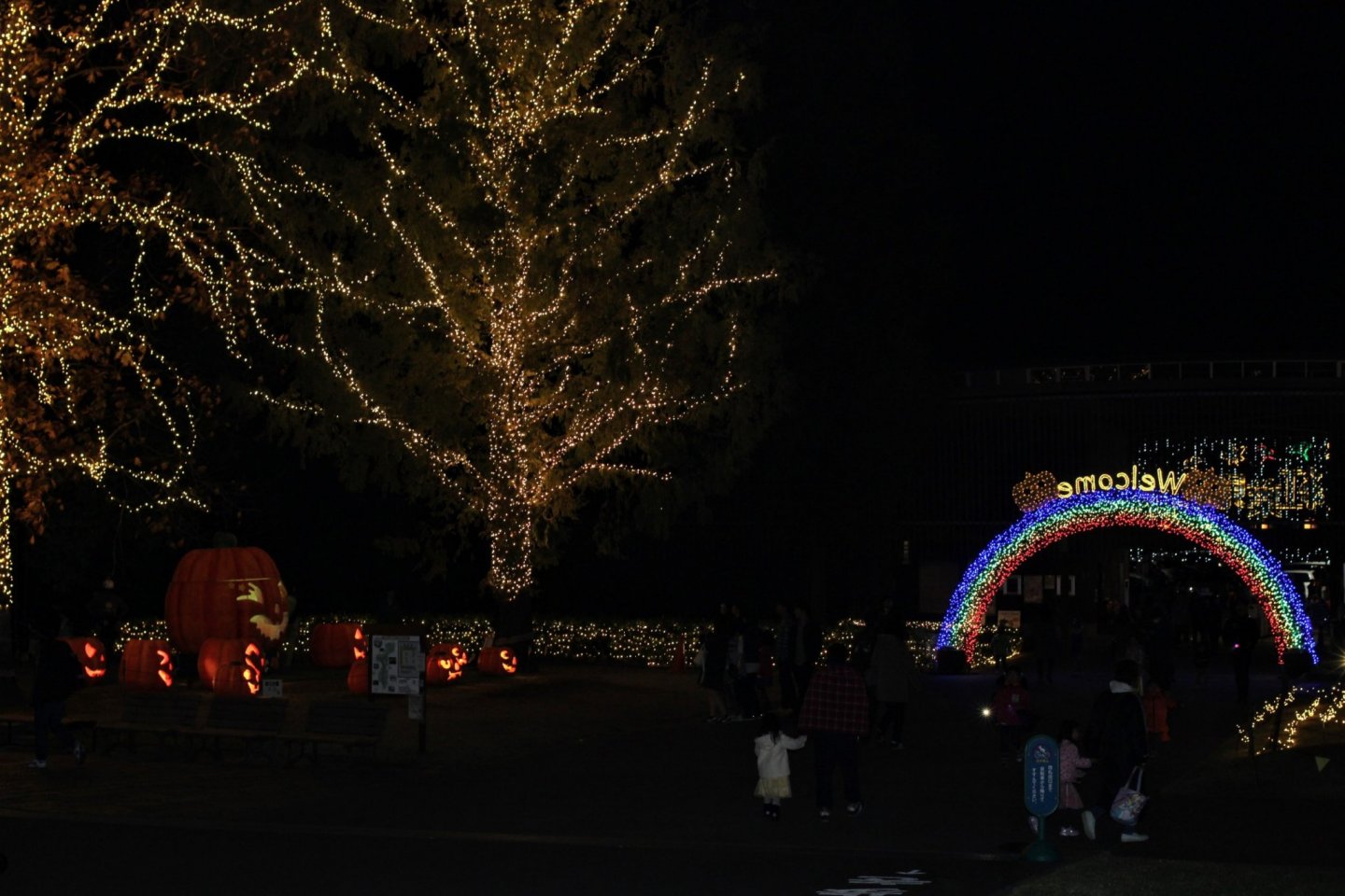 Halloween illumination in Shinrin Park