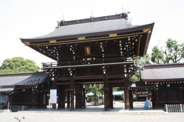 Imposing, strong and protective, Masumida's gate.