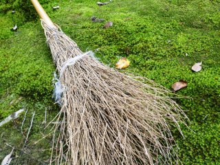 A gardener's old-style rake
