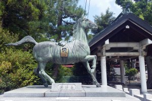 Hikage, the favourite horse of 12th century warlord Taira-no-Kiyomori