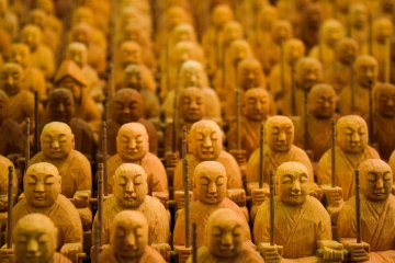 The magical thousand Buddha carvings