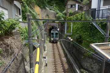 Enoden tunnel near Gokurakuji Station