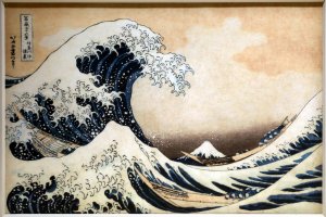 Hokusai's famous "The Great Wave off Kanagawa"