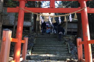 The second torii closer to the inner-most sanctuary
