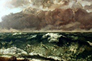 One of Courbet's works depicting the sea