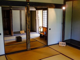 There is a Japanese guide on site who will happily show you around the house