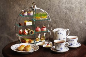 The afternoon tea will be served on Royal Copenhagen ceramicware