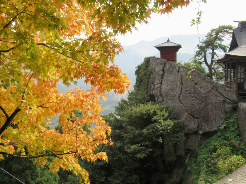 Autumn at Yamadera Temple