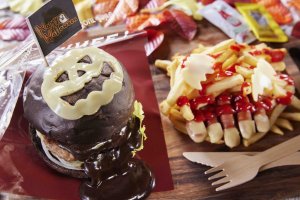 A Halloween themed menu is available