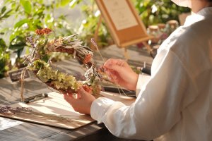 There will be hands-on classes at the event, such as wreath making
