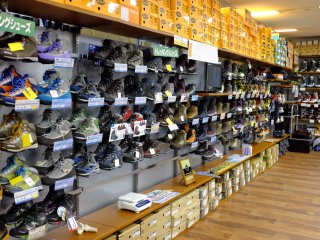 There is a great range of hiking shoes and accessories