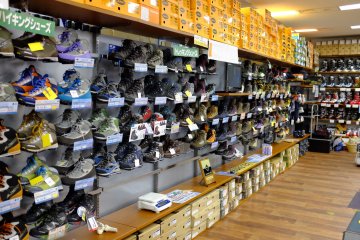 There is a great range of hiking shoes and accessories