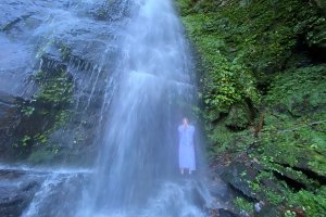 Purification, meditation or nature experience, stepping under a waterfall means different things to different people. 