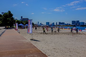 One event that is hugely popular on weekends is beach volleyball
