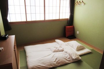 Футон для сна в отеле Нагоми