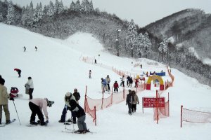 Gala Yuzawa is easy to access from Tokyo, and presents a fun, active way to spend a day out with friends