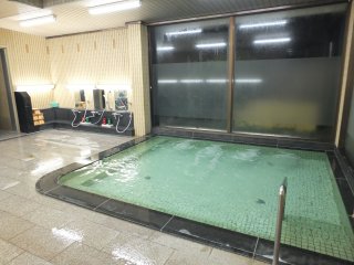 The communal onsen bath was perfect