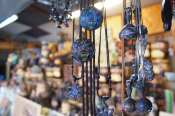 There is also a souvenir shop selling trinkets, statues and decorations bearing Ainu-related motifs.