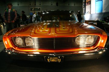 <p>Stance and style: 1960 Ford Starliner &quot;Agent Orange&quot; from Starlite Rod &amp; Kustom, California</p>