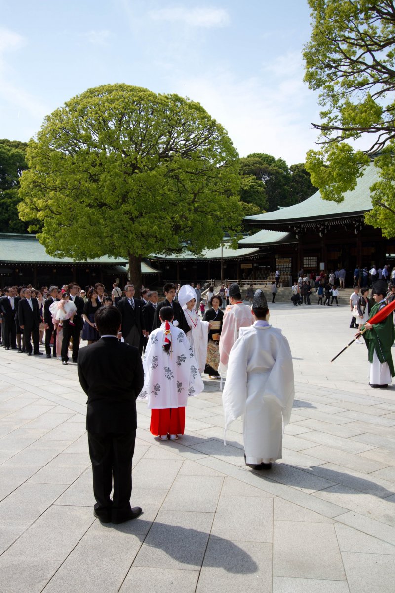 <p>You will see them walking to and from the actual&nbsp;ceremony, which itself certainly remains a very&nbsp;private matter and is closed to the public.</p>