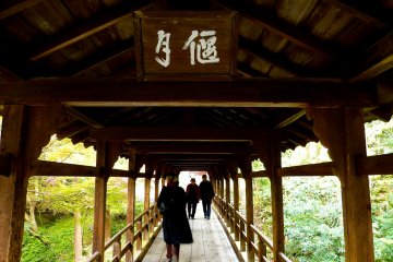 <p>Ryogin-an Temple is just over this bridge</p>