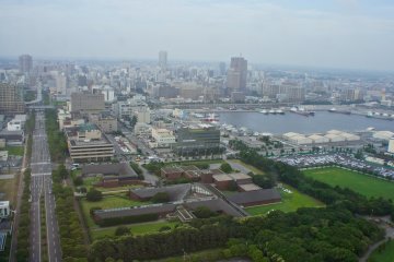 <p>View of Chiba city from the observation floor</p>