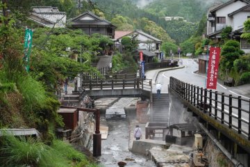 Yunomine is a remote onsen village in the Kumano area popular with pilgrims and hikers on the Kumano Kodo.