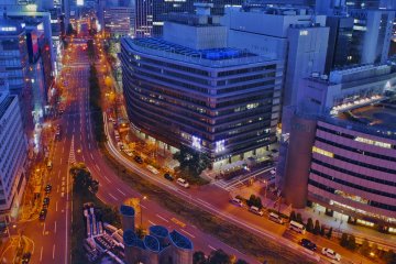 <p>West Umeda&nbsp;twilight time view from the Sky Lobby</p>