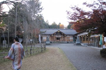Asuwa Shrine, viewed from afar