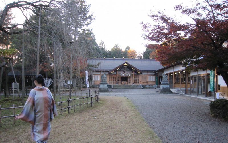 Asuwa Shrine, viewed from afar
