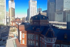 It&#39;s a bit of a shame that the shadow of the new&nbsp;skyscraper structure falls directly onto&nbsp;Tokyo Station below, so that it&nbsp;darkens the view slightly&mdash;surely depending on the time of the day.
