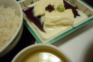 One of my favorite dishes is yuba, the boiled skin of soy milk. I love the creamy, thick layered&nbsp;texture